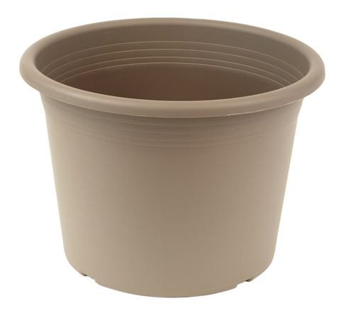 Henger alakú virágcserép Ø18cm taupe