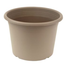Henger alakú virágcserép Ø20cm taupe
