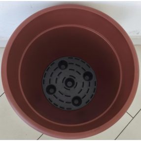 Henger alakú cserép önöntözővel 30 cm terracotta