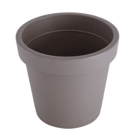 Dupla falú virágcserép Ø25cm taupe