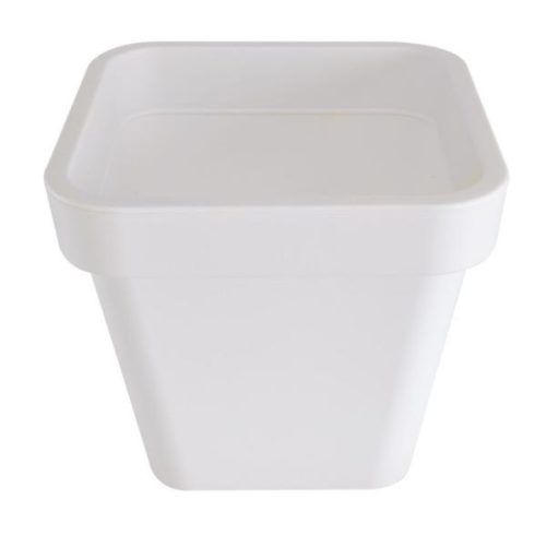 Dupla falú virágcserép Ø35cm fehér