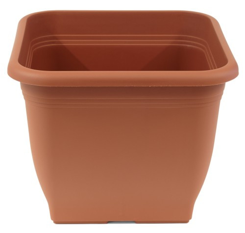 Négyszögletes virágcserép Ø33cm terracotta