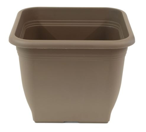 Négyszögletes virágcserép Ø14cm taupe