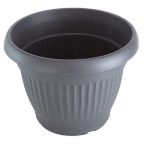 Campana virágcserép bordázott Ø40cm antracite