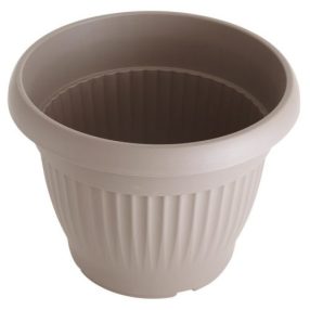 Campana virágcserép bordázott Ø40cm taupe