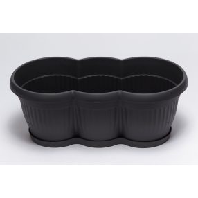 Balkonláda bordázott 40 cm anthracite