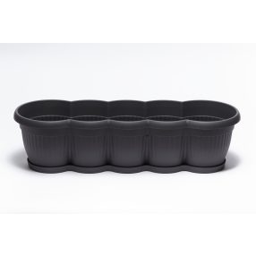 Balkonláda bordázott 60 cm anthracite