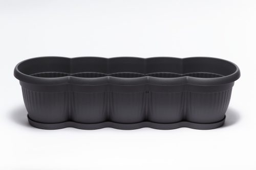 Balkonláda bordázott 60 cm anthracite