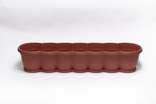 Balkonláda bordázott 80 cm terrakotta