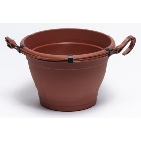 Függesztett műanyag cserép  Ø 25cm  terrakotta