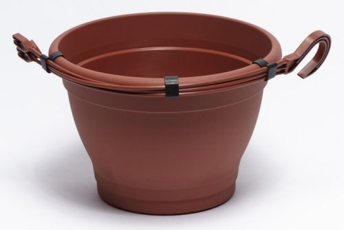 Függesztett műanyag cserép  Ø 30cm  terrakotta