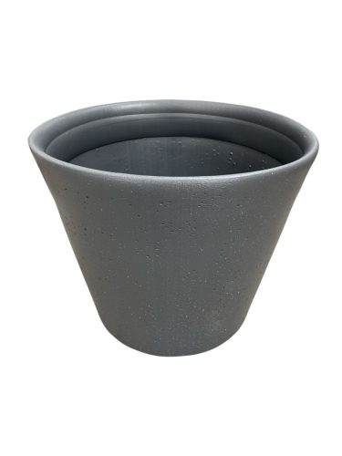Fúvott cserép beton hatású 48 cm anthracite