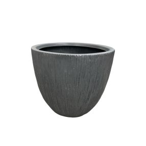 Fúvott cserép beton hatású 39 cm anthracite