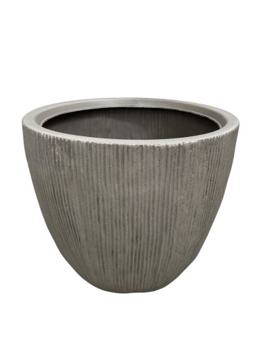 Fúvott cserép beton hatású 39 cm taupe