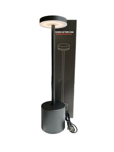 LED asztali lámpa fekete nagy