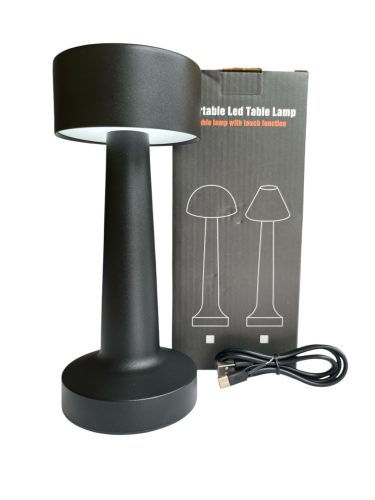 LED asztali lámpa fekete kicsi