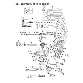 SX-MD20E Permetező Alkatrészek